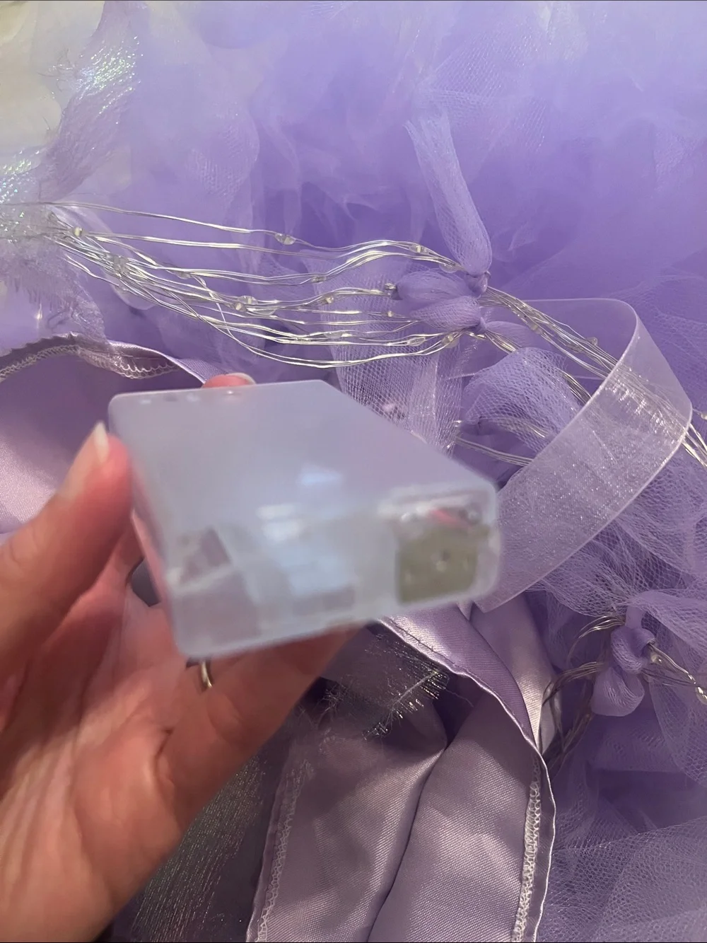 Purple Jellyfish Tutu Halloween Costume 200 LED Lights